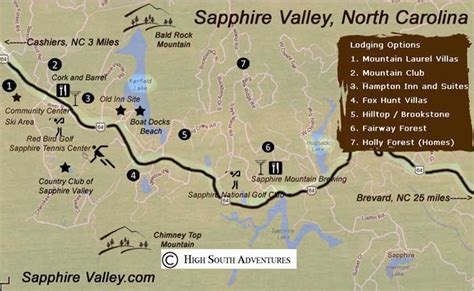 Resort Maps - Trail Maps | Sapphire Valley Resort