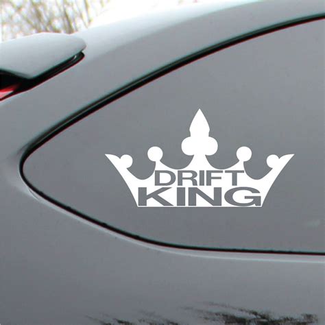 Drift King Crown Vinyl Decal