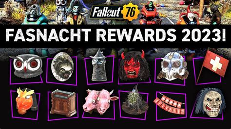 ALL FASNACHT REWARDS 2023 | Fallout 76 - YouTube