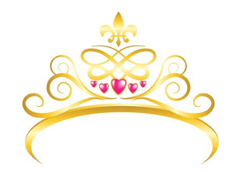 Gold Princess Crown Vector Art PNG, Luxury Gold Princess Crown With ...