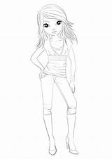 Top Model Coloring Coloring Pages sketch template