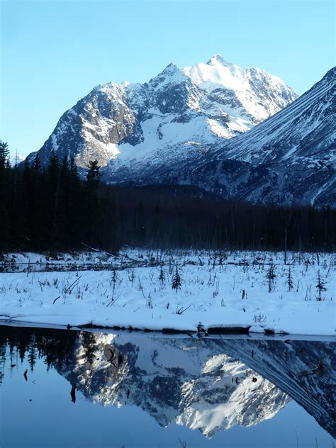 Reflection Shots of Winter Landscape, Eagle River, Alaska – Strucknwords