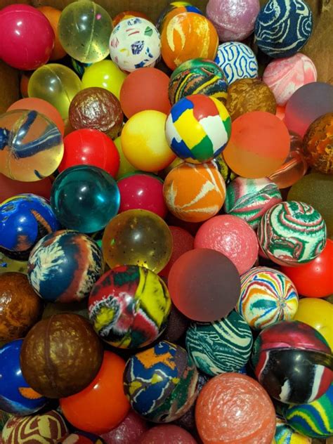 Vintage Rubber Bouncy Balls Lots of 10 in Assorted Colors & | Etsy