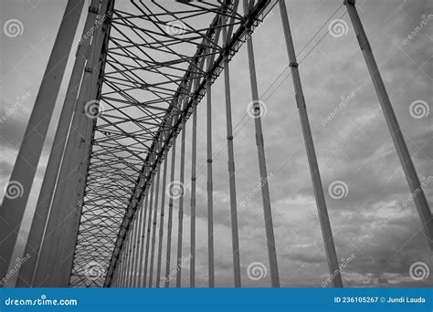 Tayan Kapuas Bridge. stock image. Image of mast, branch - 236105267