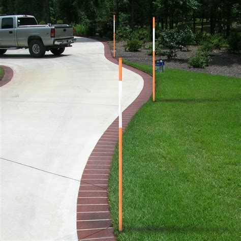 FiberMarker 36-Inch Reflective Driveway Markers Driveway Poles for Easy ...