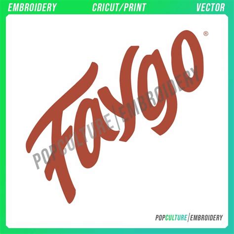 Faygo - Official Logo for Embroidery & Vector • Pop Culture Embroidery ...