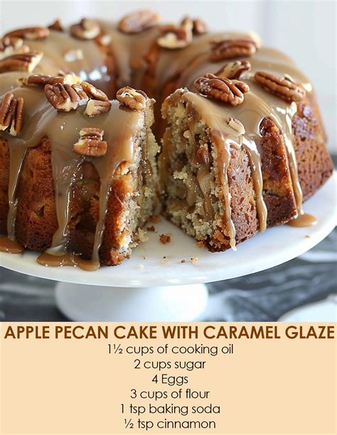 APPLE PECAN CAKE WITH CARAMEL GLAZE – Page 2 – Biggest Idea