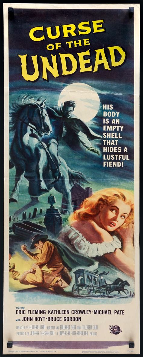 Curse Of the Undead (1959) Original Insert Movie Poster - Original Film ...