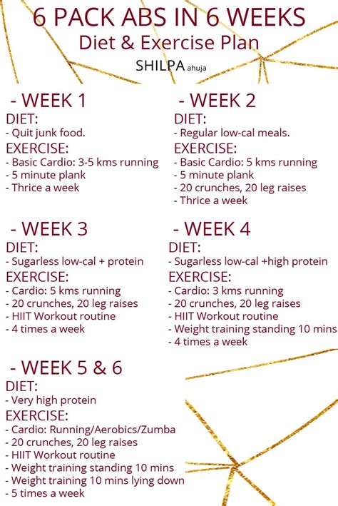 Six Pack Exercise | My Simple Guide to 6 Pack Abs in 6 Weeks