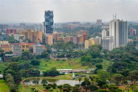 A Skyline View Of Nairobi City Stock Image - Image of cityscape, green ...