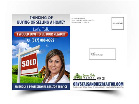 Bold, Serious, Real Estate Agent Postcard Design for a Company by ...