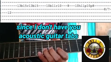 since i don't have you acoustic guitar tabs - YouTube