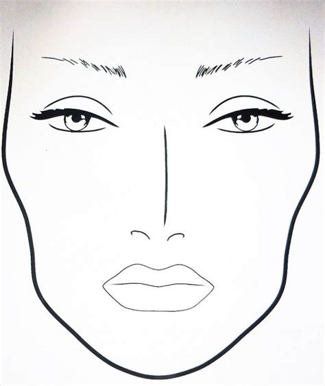 Printable Makeup Face Template