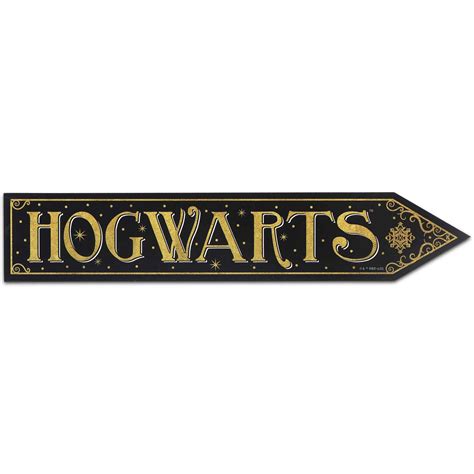 Buy Harry Potter Hogwarts Arrow Wood Wall Decor - Fun Hogwarts Sign for Kids' Bedroom, Playroom ...