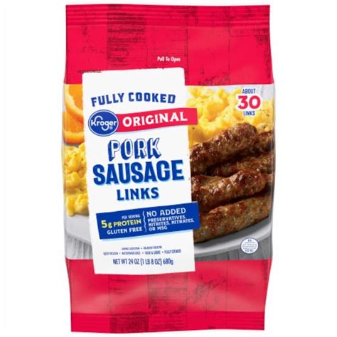 Kroger® Fully Cooked Original Pork Sausage Links, 24 oz - Kroger