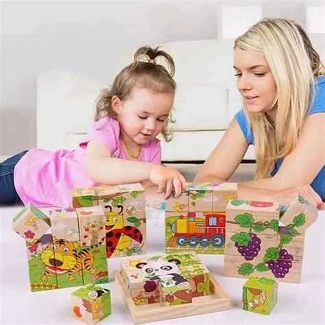 Wooden Animal Block 6 Face Puzzle Cube at Rs 135/piece | Vashi | Navi Mumbai | ID: 2851682835230