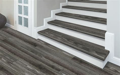 Look and Feel of Resilient Vinyl | Laminate flooring on stairs, Grey ...