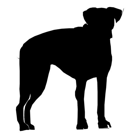 Silhouette de chien de dessin 02 Photo stock libre - Public Domain Pictures