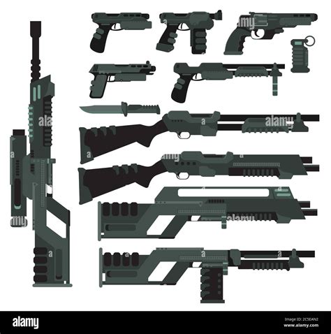 Futuristic Sci-Fi weapons Stock Vector Image & Art - Alamy