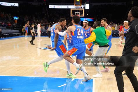 KJ Williams of the Oklahoma City Blue celebrates after making the... News Photo - Getty Images