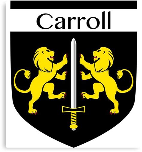 "Clan Carroll family crest (small)" Canvas Print by Sayantsi | Redbubble