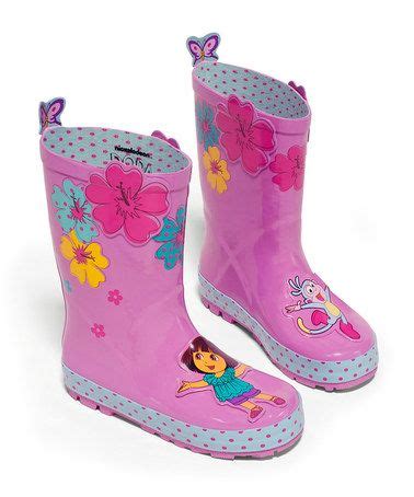 Take a look at this Pink Dora The Explorer Rain Boot by Dora the ...