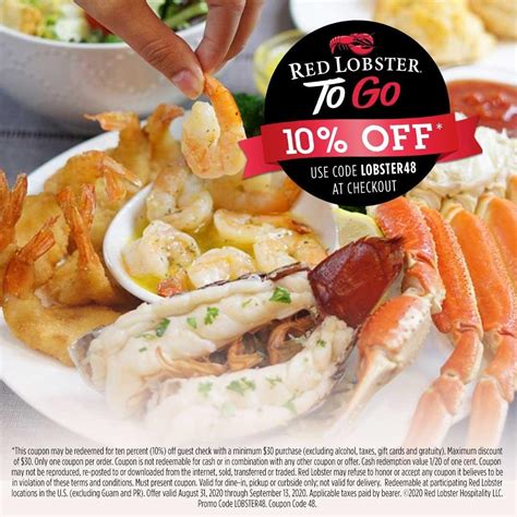 Red Lobster menu in Oshawa, Ontario, Canada