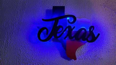 Personalized Texas Flag Neon Sign, State of Texas Custom Led Man Cave Sign - Etsy