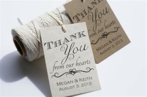 The 21 Best Ideas for Personalized Wedding Favor Tags - Home, Family, Style and Art Ideas