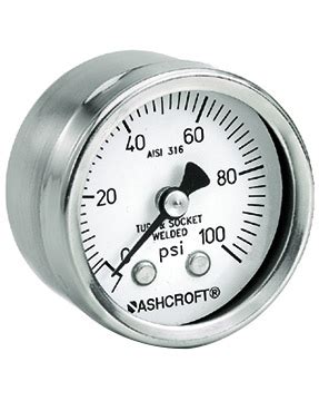 Ashcroft 1008S Analog Pressure Gauge | Pressure Gauges | Instrumart