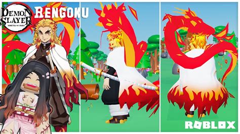 Roblox Rengoku Cosplay 100% layered Clothing & Nezuko Update: Demon ...