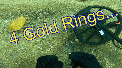 UNDERWATER METAL DETECTING - 4 GOLD RINGS - RICERCA SUBACQUEA METAL DETECTOR #metaldetector ...