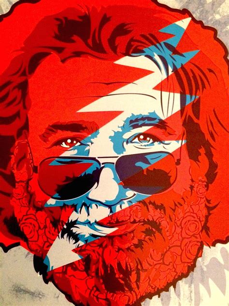 Jerry Garcia Digital Art Print | Grateful dead image, Digital art ...