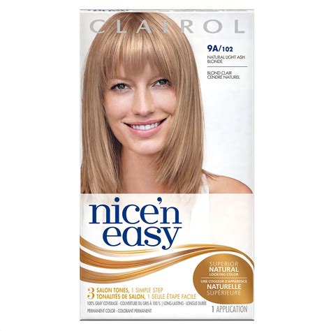 Buy Clairol Nice'n Easy Liquid, Natural Looking Permanent Hair Dye, 9A ...