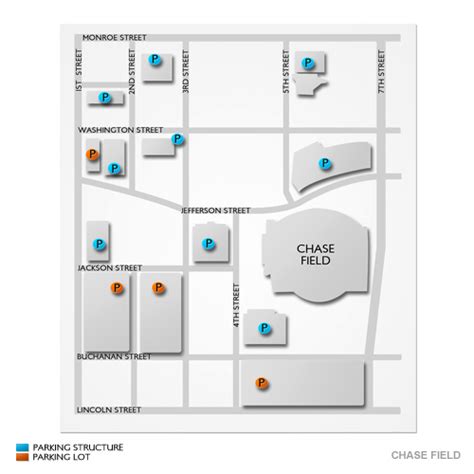 Chase Field Parking Map