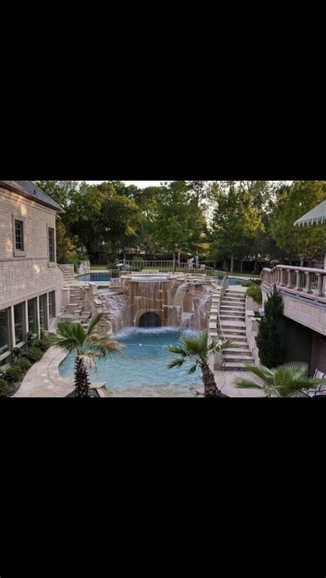 2 story swimming pool | House styles, Backyard, Outdoor