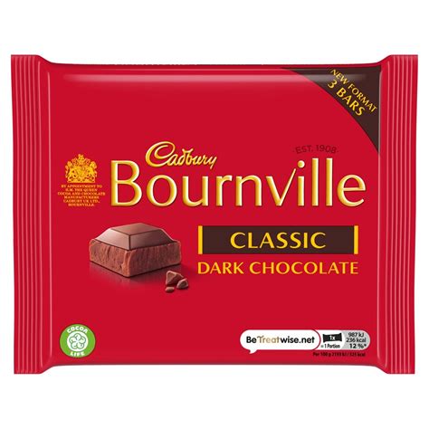 Cadbury Bournville 3 Bars 135g | Britannia.lk