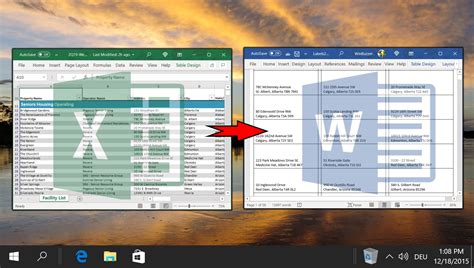 How To Create A Table In Excel For Mail Merge From Labels ...