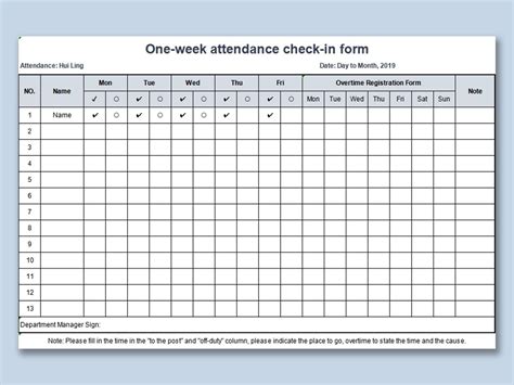 Monthly Attendance Sheet Template In MS Word, Pages,
