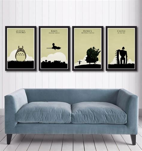 Hayao Miyazaki poster set | Etsy