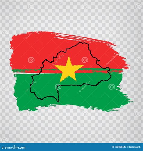 Blank Map Of Burkina Faso. High Quality Map Of Burkina Faso With Provinces On Transparent ...