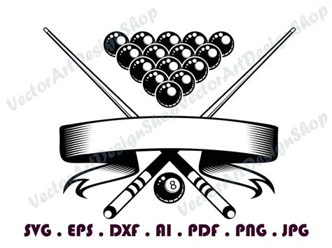 Billiards 1 Svg Bundle Snooker Svg Pool Svg Billiards | Etsy