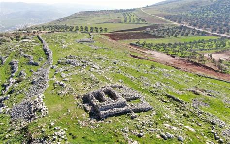 'Joshua's Altar' at the Mount Ebal archaeological site, February 15 ...