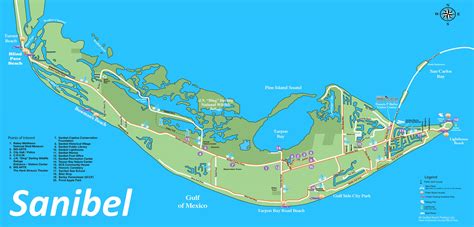 Sanibel Tourist Map - Ontheworldmap.com