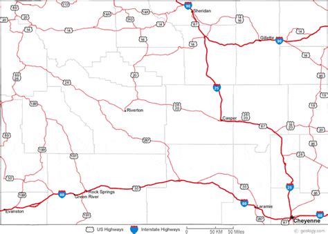 Map of Wyoming