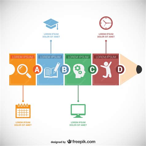 Free Vector | Education infographic template