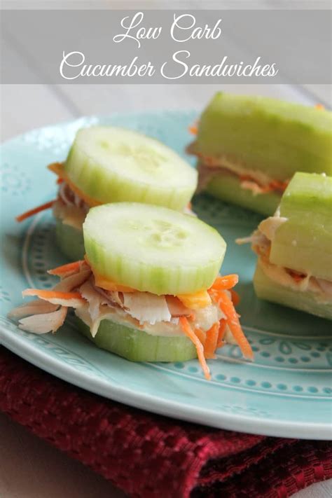 Low Carb Cucumber Sandwich Recipe