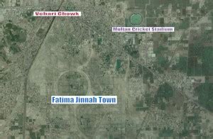 Satellite Map of Fatima Jinnah Town, Multan – DHA, Bahria Town, Citi Housing, Buch Villas, Royal ...