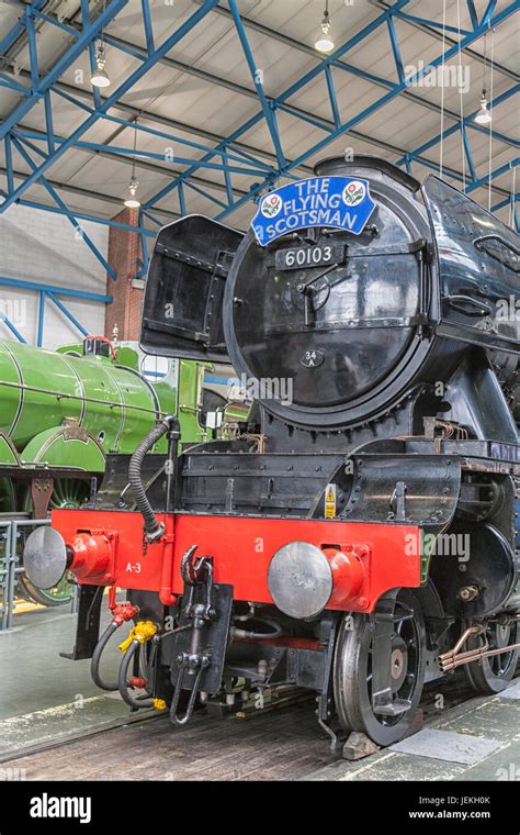 Flying Scotsman steam train on show at the National Railway Museum York, UK Stock Photo - Alamy