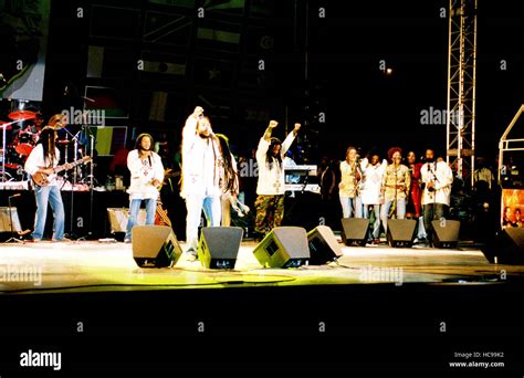 AFRICA UNITED, the family of reggae singer Bob Marley performing at the 2005 Africa Unite ...